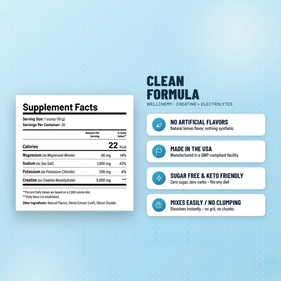 Wellchemy Creatine Hydration Powder - Lemonade